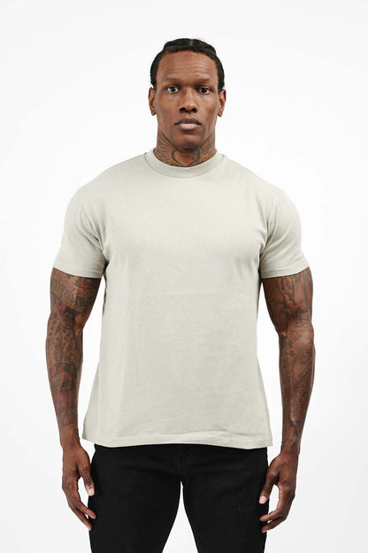 LEGEND* BASICS T-SHIRT MIT MUSKELPASSFORM – EINFACHES LATTE