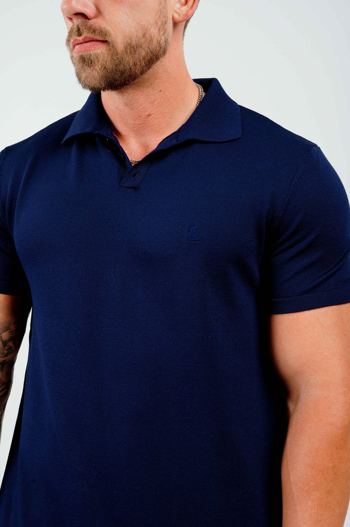 SOFT-TOUCH-STRICK-POLO – NAVY