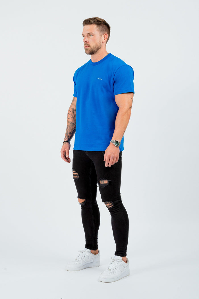 BASIC-T-SHIRT – BLAU