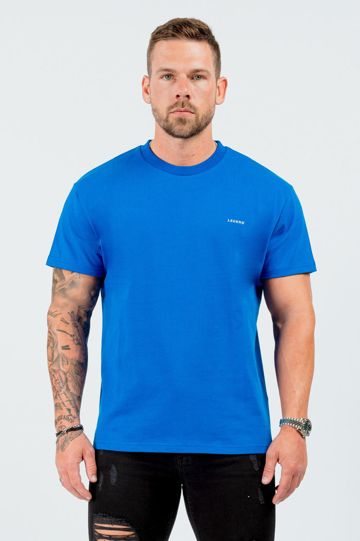 BASIC-T-SHIRT – BLAU