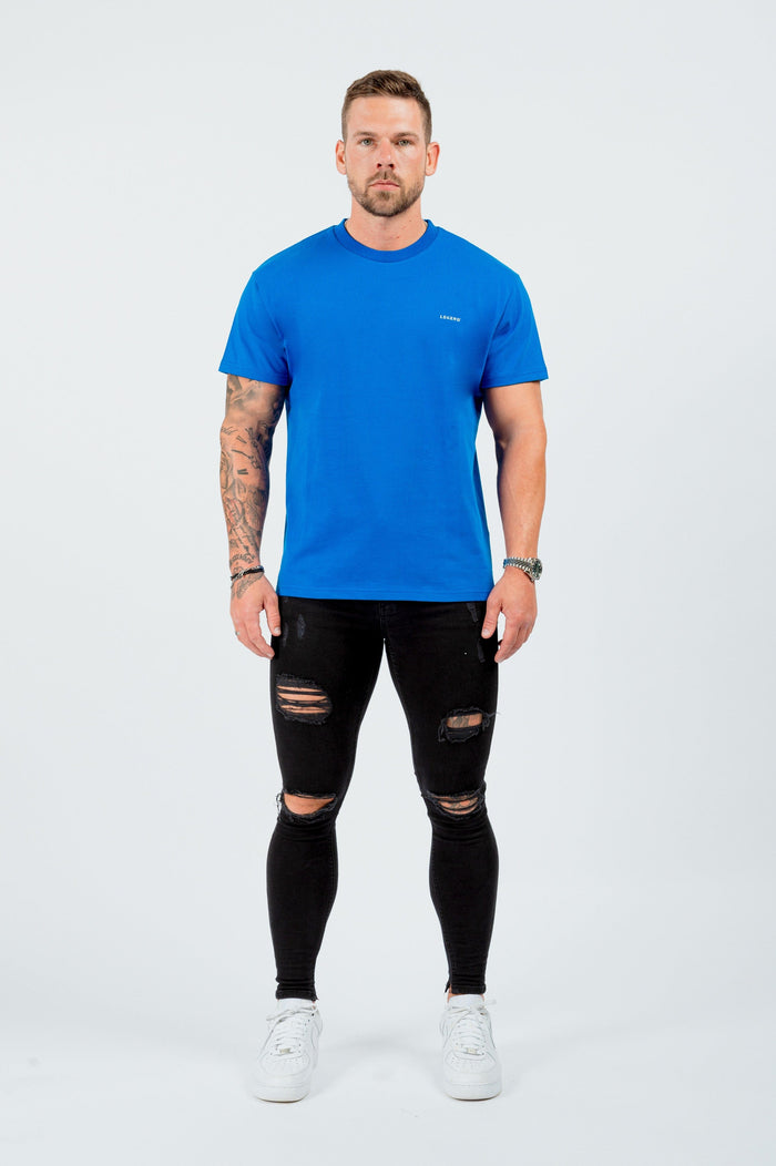 BASIC-T-SHIRT – BLAU