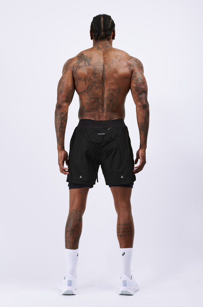 LEGEND ACTIVE DUAL LAYER SHORT - BLACK