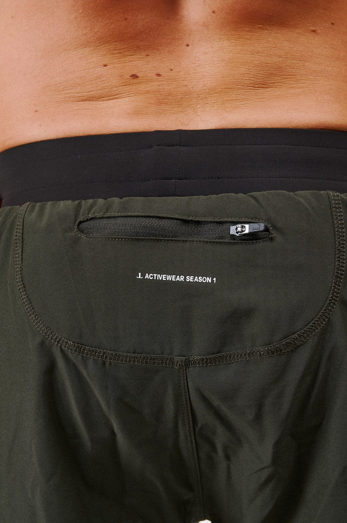 LEGEND ACTIVE DUAL LAYER SHORT - MILITARY KHAKI