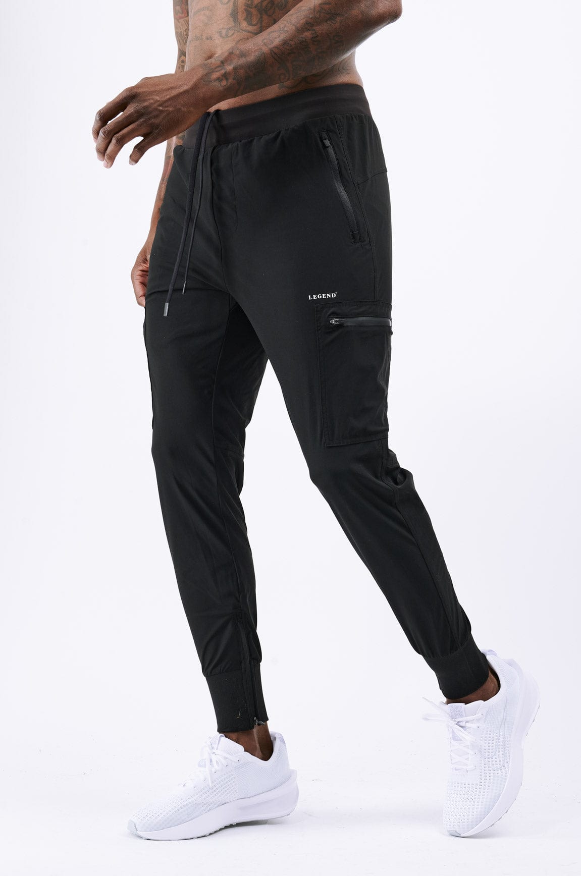 Legend London Activewear LEGEND ACTIVE RUNNER JOGGER - BLACK