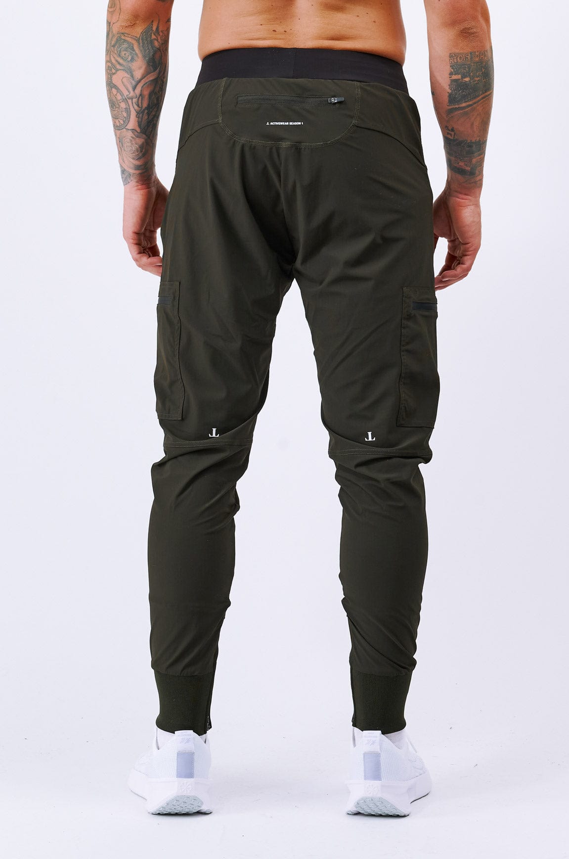 Legend London Activewear LEGEND ACTIVE RUNNER JOGGER - MILITARY KHAKI