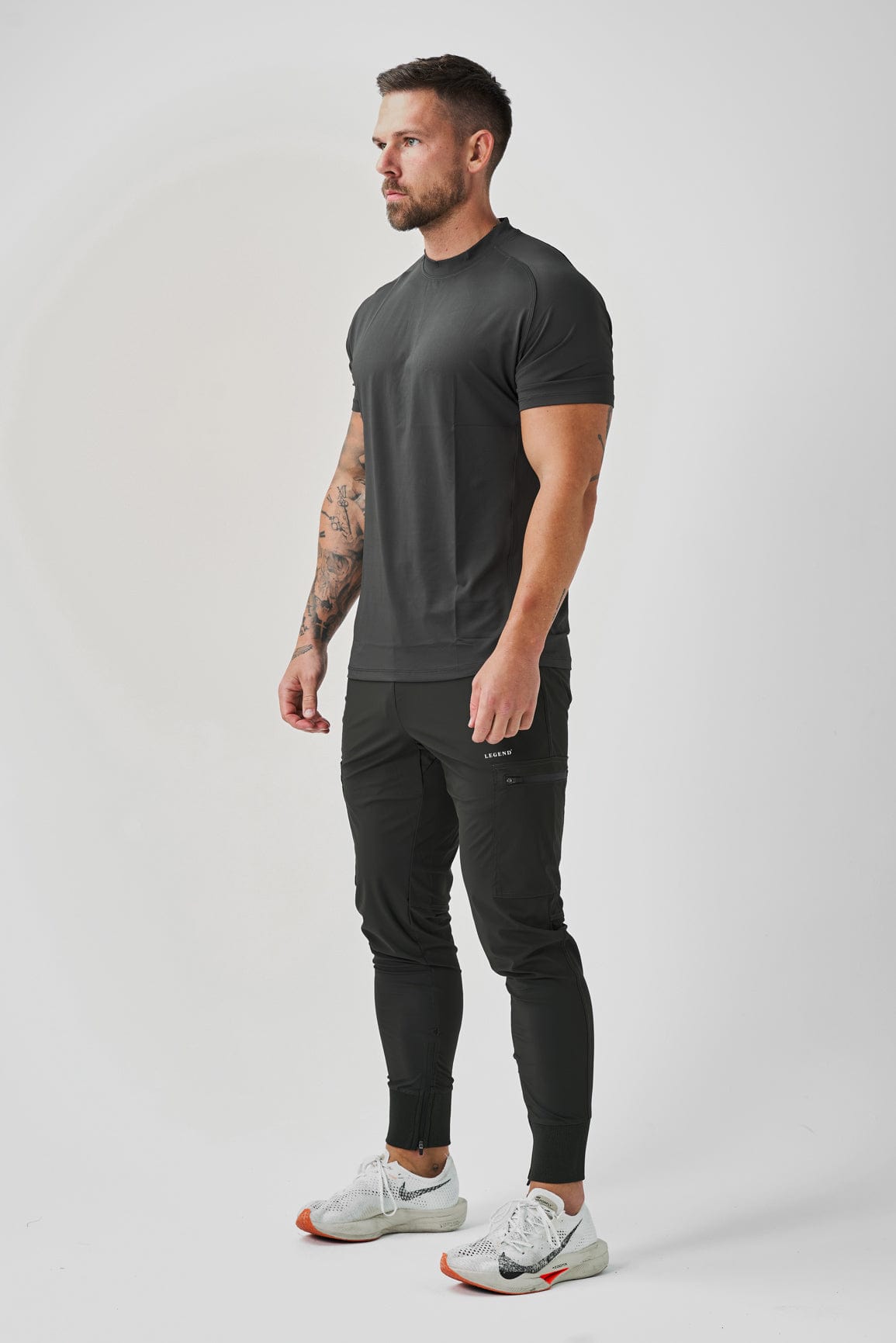 Legend London Activewear LEGEND ACTIVE T-SHIRT - MILITARY KHAKI