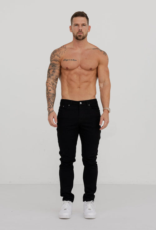 Legend London Jeans REGULAR FIT JEANS - BLACK