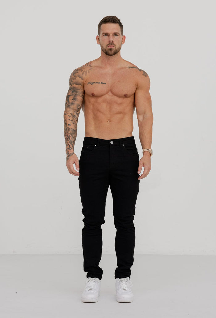 REGULAR FIT JEANS - BLACK