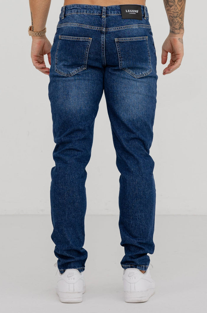 REGULAR FIT JEANS - DARK BLUE