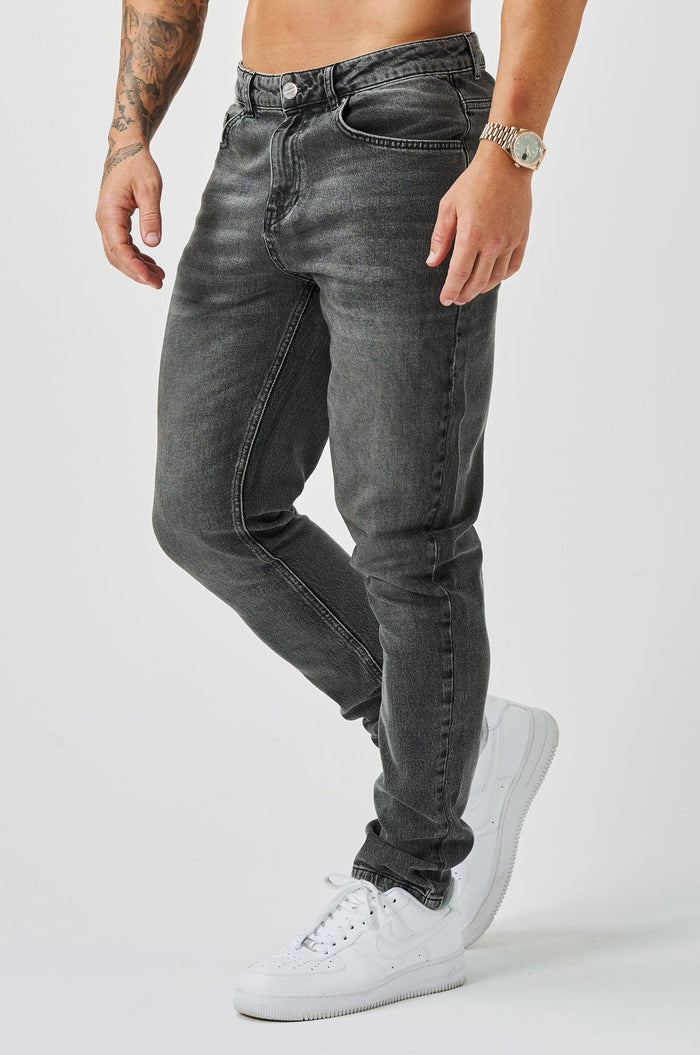 REGULAR FIT JEANS - GREY WASH