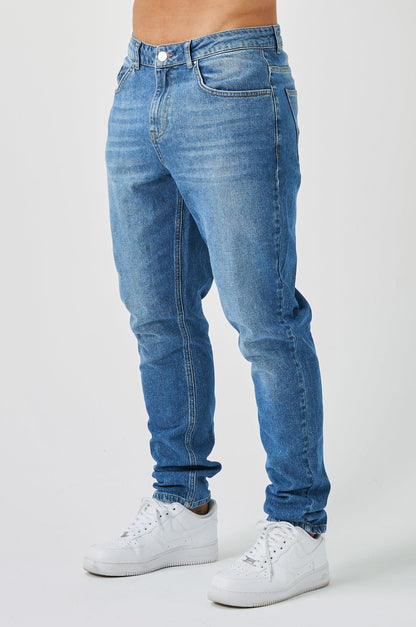 Legend London Jeans REGULAR FIT JEANS - MID BLUE WASH