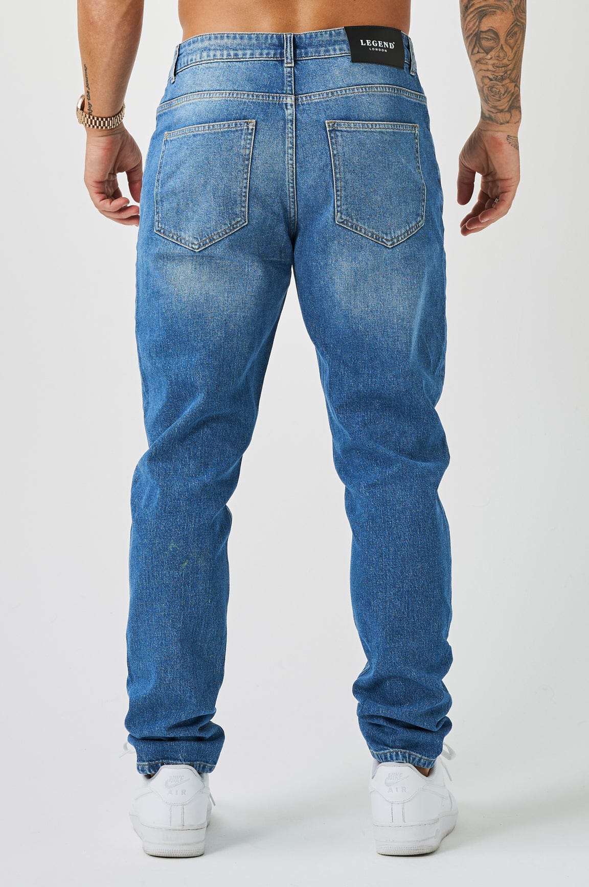 Legend London Jeans REGULAR FIT JEANS - MID BLUE WASH