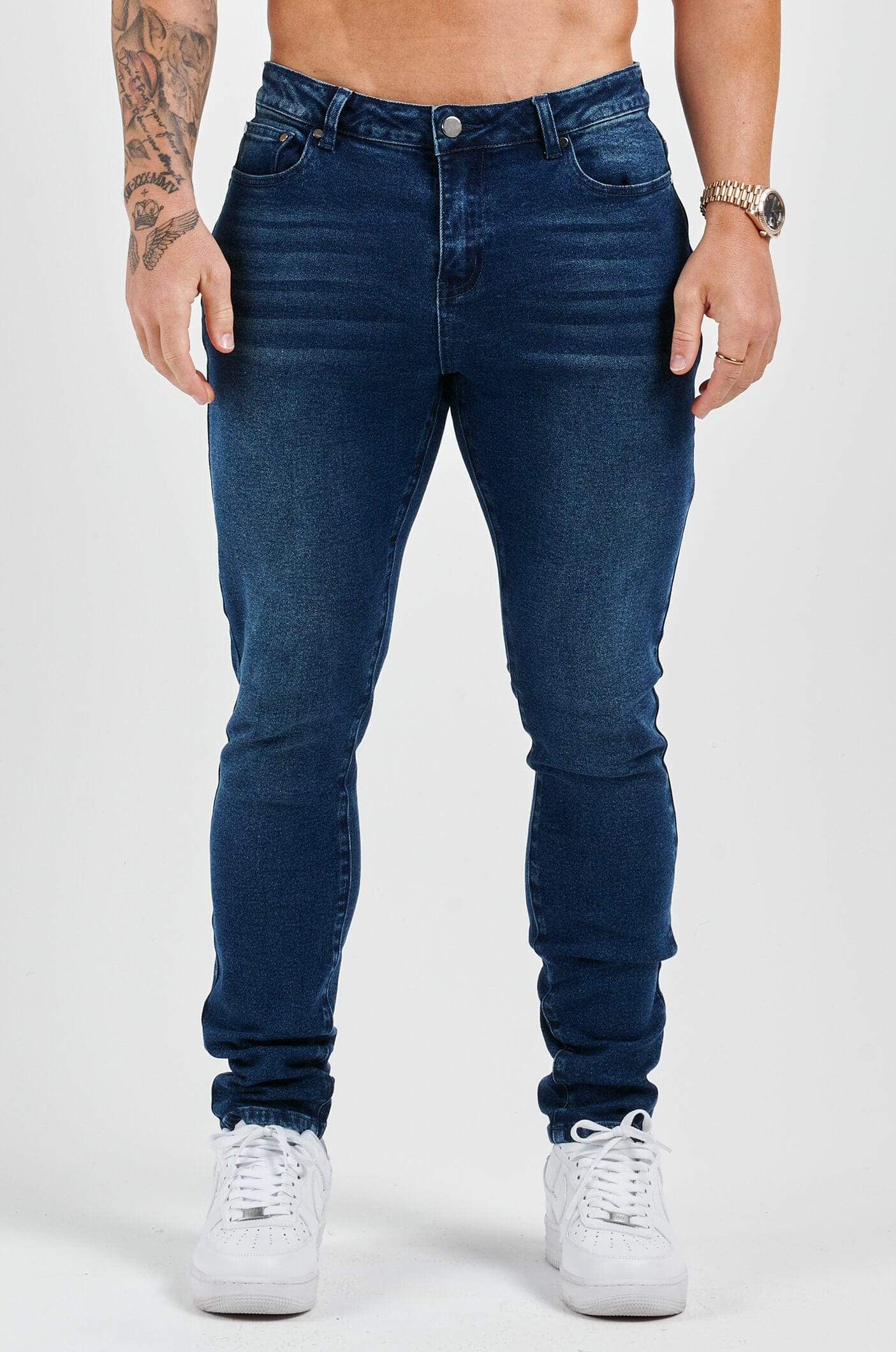 Legend London Jeans - slim 2.0 SLIM FIT JEANS 2.0 - DARK INDIGO FADED