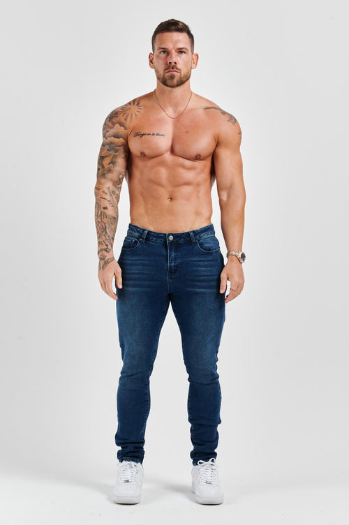 Legend London Jeans - slim 2.0 SLIM FIT JEANS 2.0 - DARK INDIGO FADED