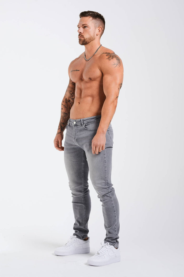 SLIM FIT JEANS 2.0 - LIGHT GREY WASH