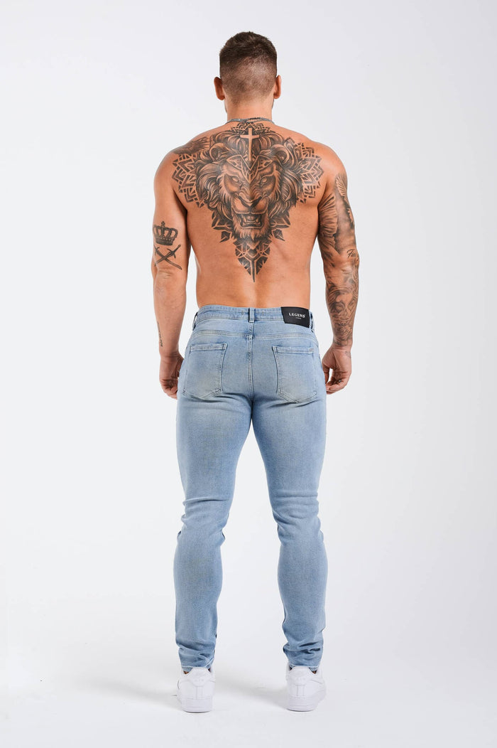 SLIM JEANS 2.0 - ZANDBLAUW