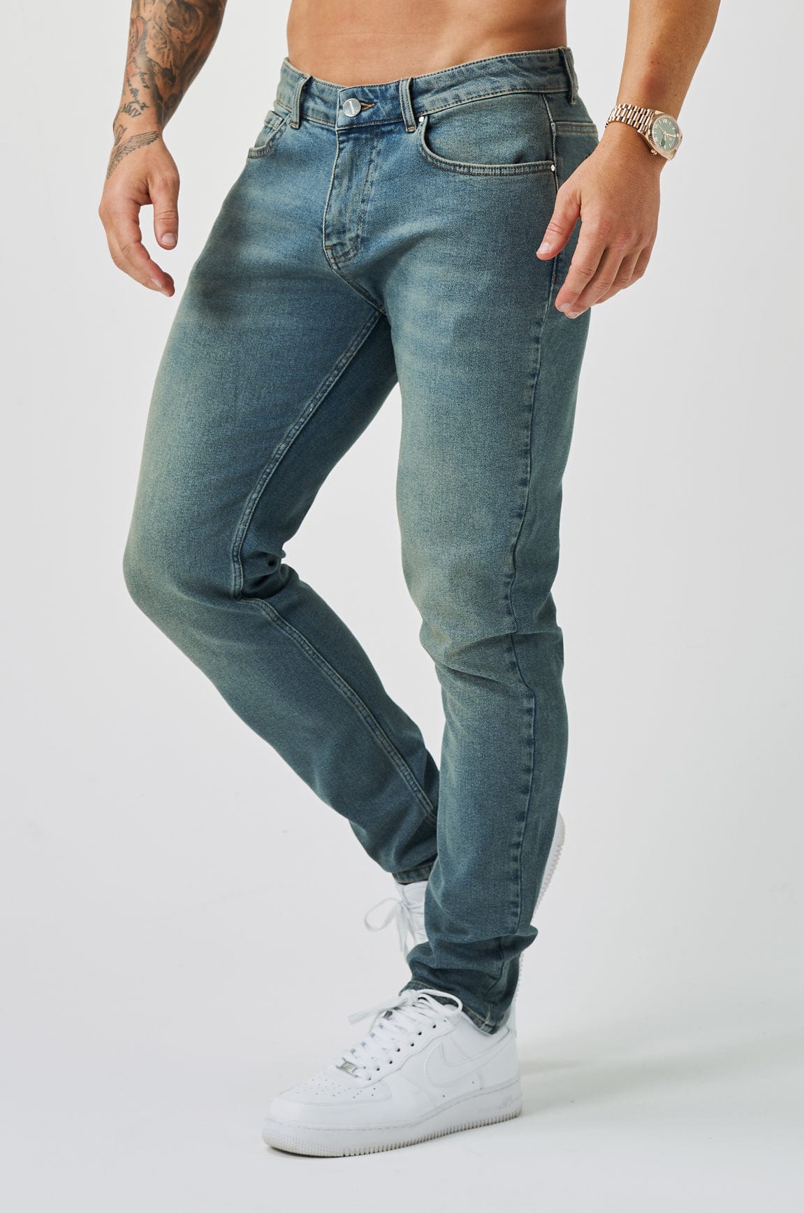 Legend London Jeans - slim 2.0 SLIM FIT JEANS 2.0 - STONE WASHED BLUE