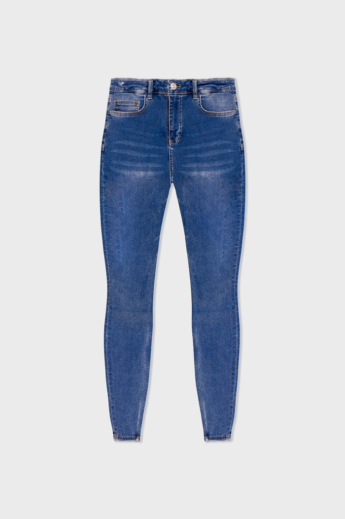 SKINNY FIT JEANS NON RIPPED - DARK BLUE