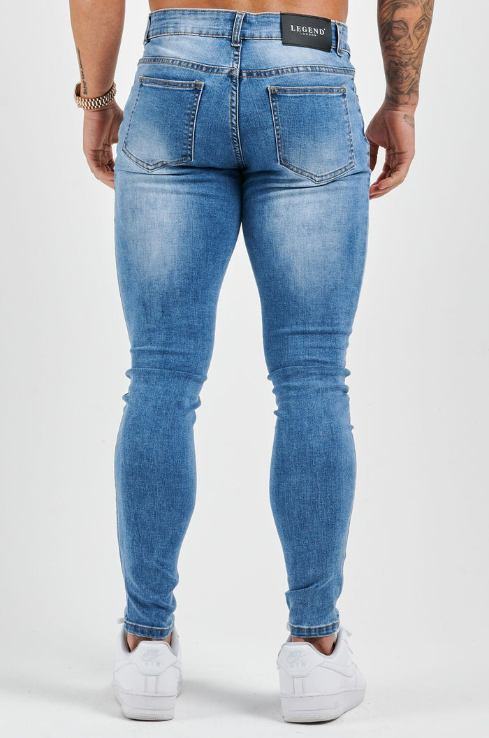 SKINNY FIT JEANS - LIGHT BLUE WASH