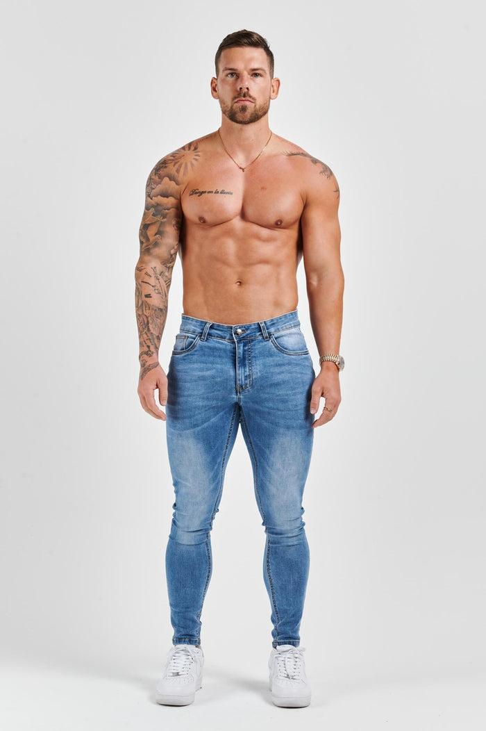 SKINNY FIT JEANS - LIGHT BLUE WASH