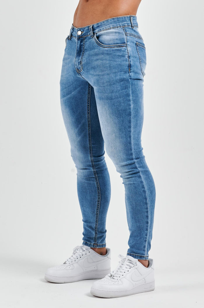 SKINNY FIT JEANS - LIGHT BLUE WASH