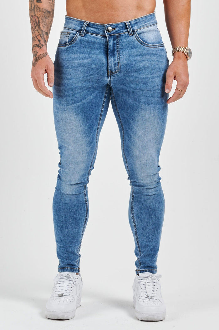 SKINNY FIT JEANS - LIGHT BLUE WASH