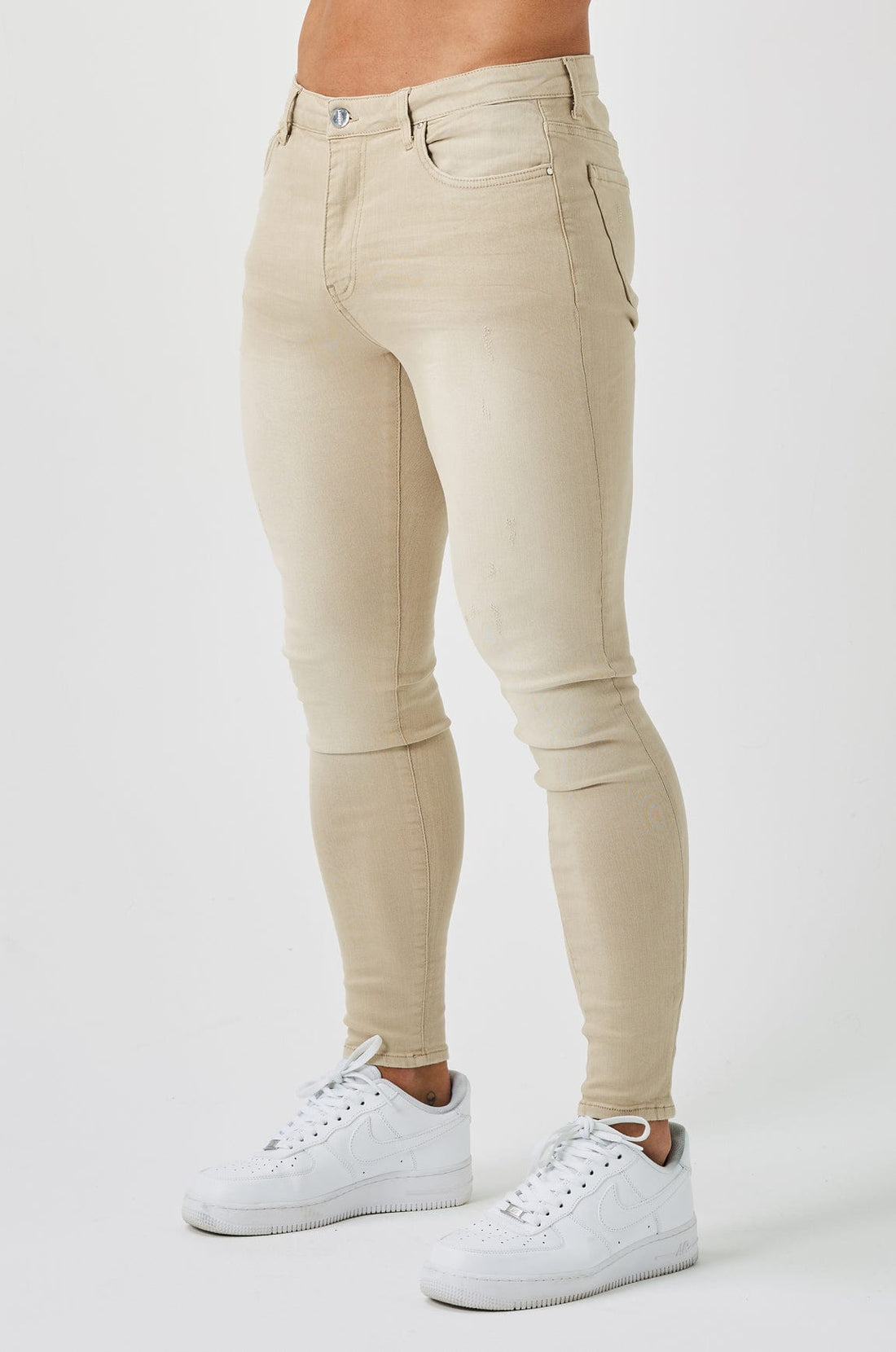 Legend London Jeans - spray on SKINNY FIT JEANS - SAND