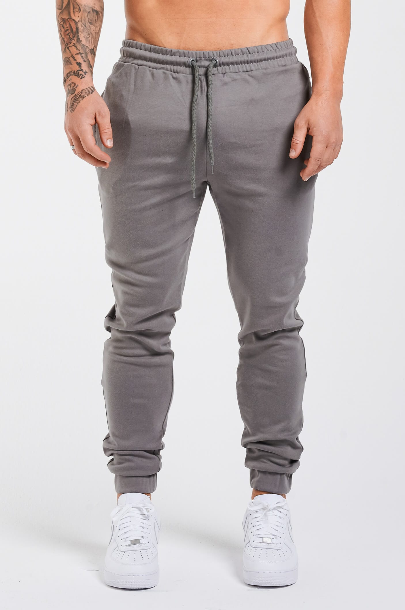 Mens skinny check on sale joggers