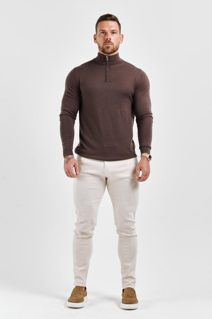 Legend London KNITWEAR KNIT SWEATER - BROWN