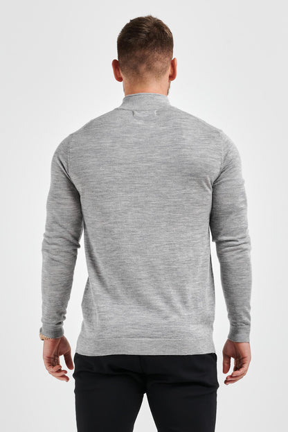 Legend London KNITWEAR KNIT SWEATER - GREY MARL