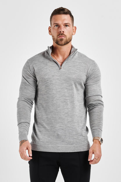 Legend London KNITWEAR KNIT SWEATER - GREY MARL