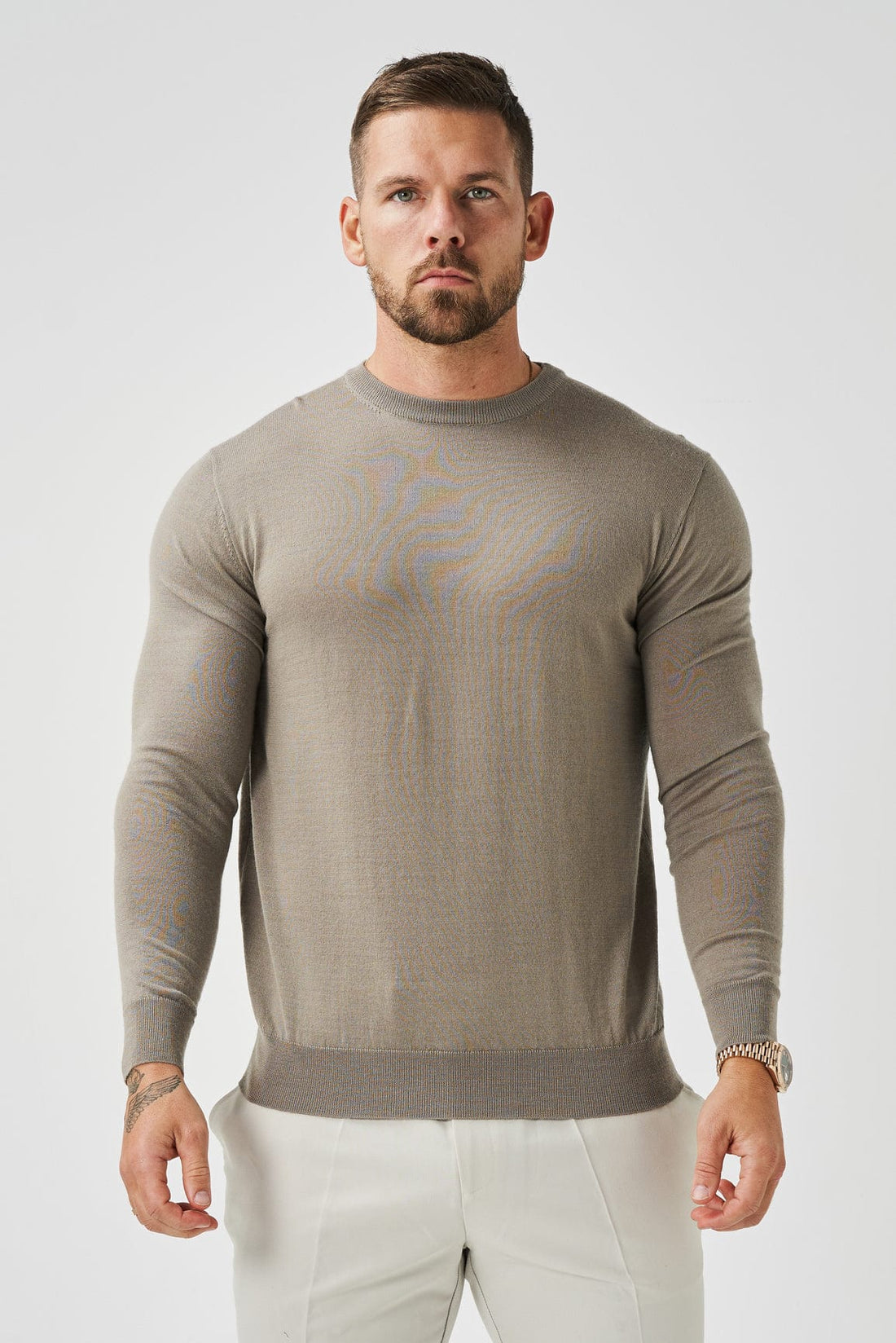 Legend London KNITWEAR LONG SLEEVE KNIT - TAUPE