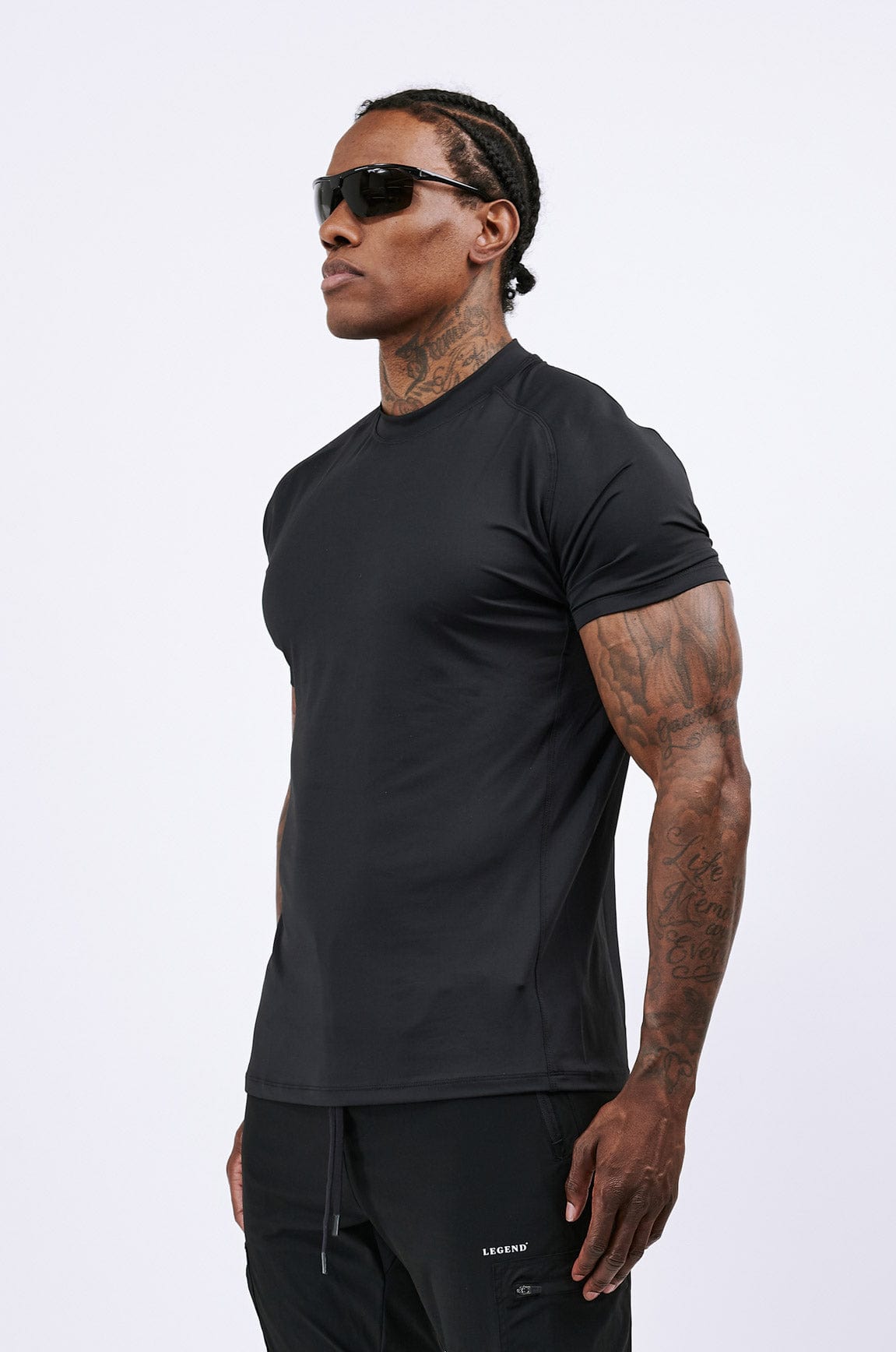 Legend London LEGEND ACTIVE T-SHIRT - BLACK