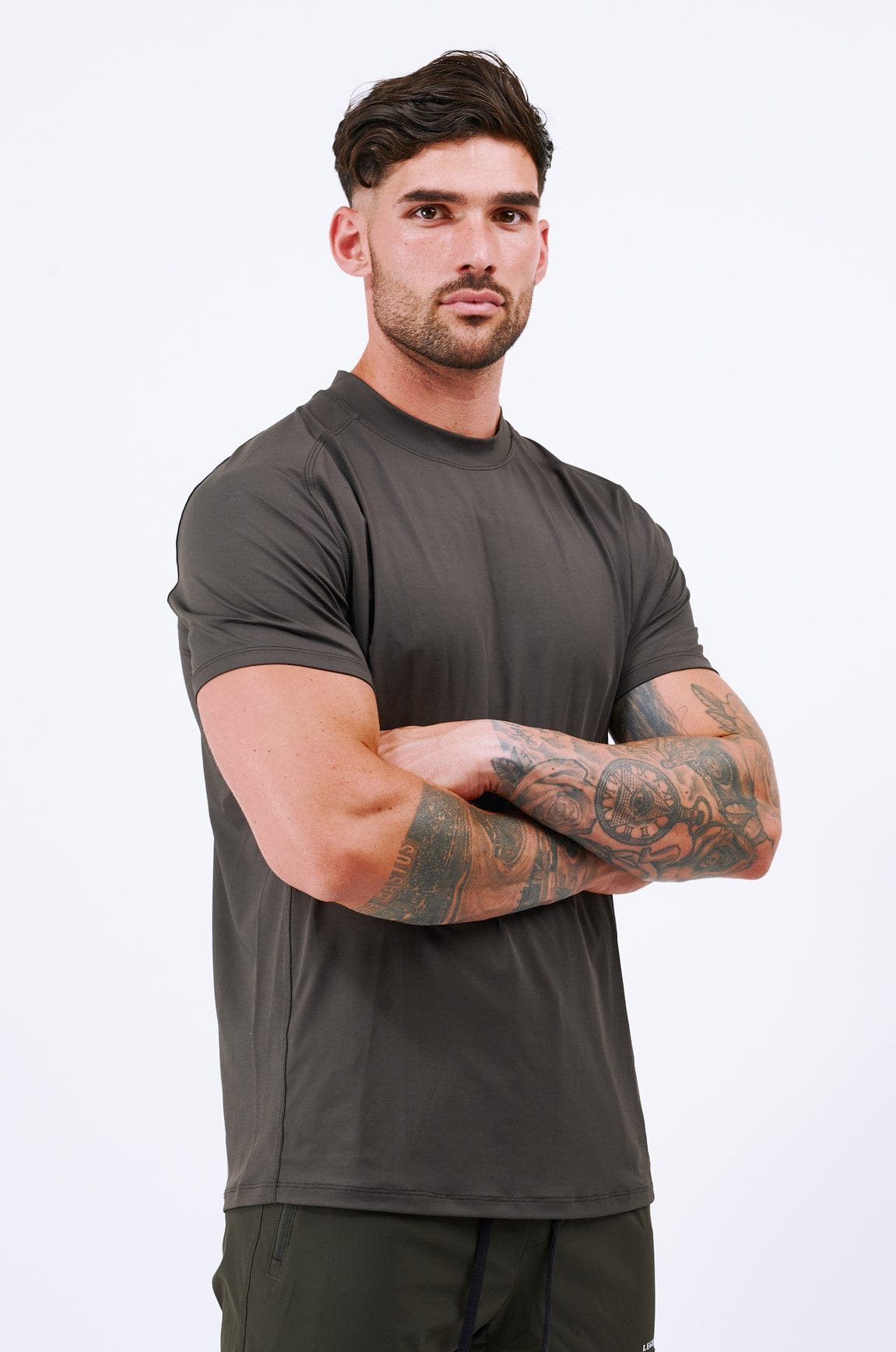 Legend London LEGEND ACTIVE T-SHIRT - MILITARY KHAKI