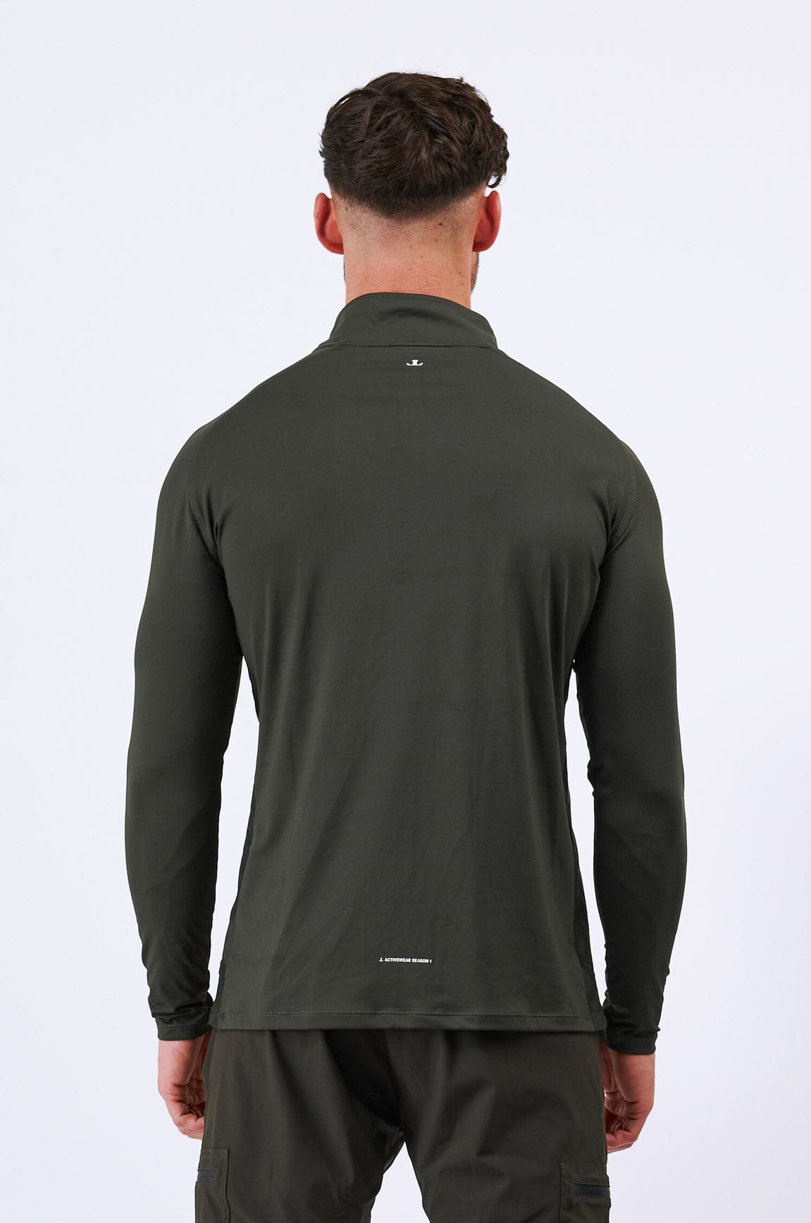 Legend London LEGEND ACTIVE ZIP TOP - MILITARY KHAKI