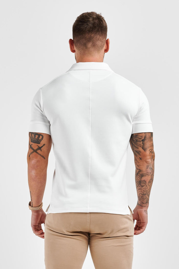 CORE POLO SHIRT CREAM REVERE COLLAR