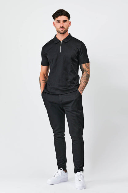 Legend London Polo ZIG ZAG POLO TWIN SET - BLACK