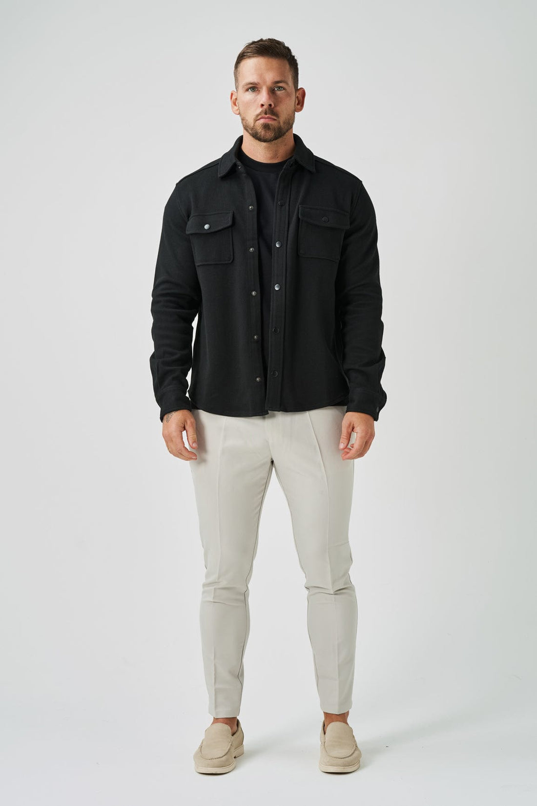 Legend London Shirt OVERSHIRT - BLACK