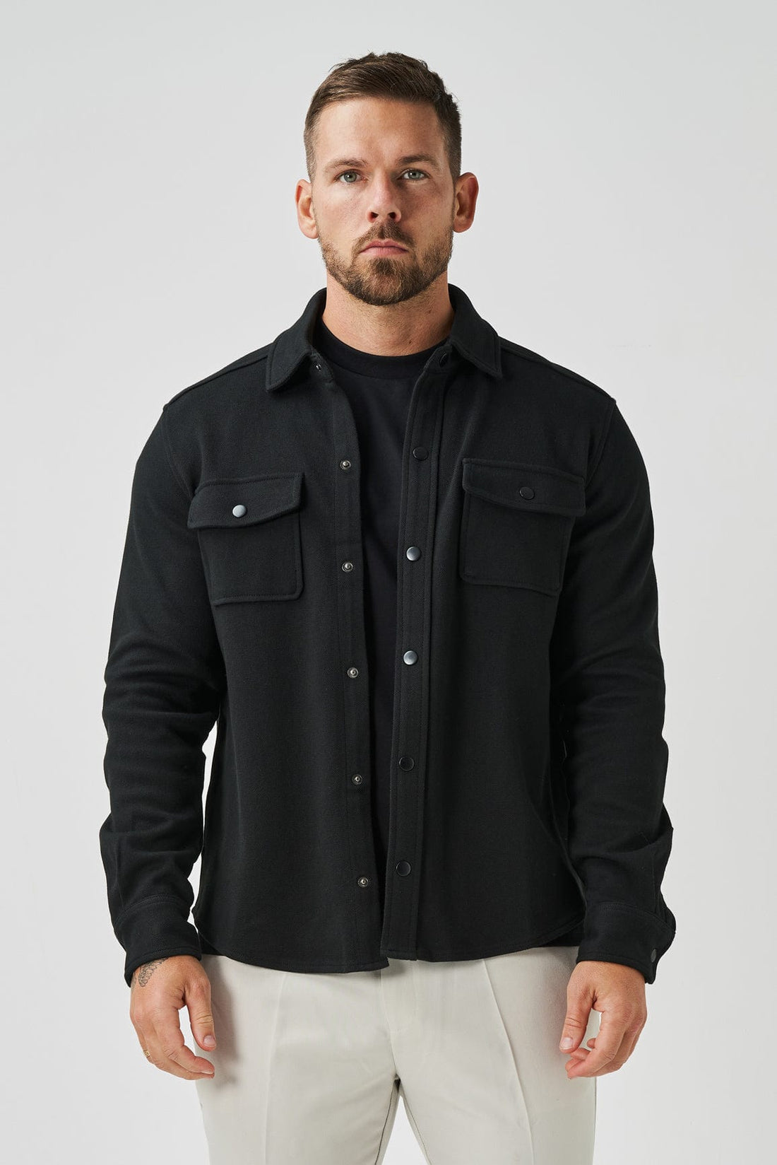 Legend London Shirt OVERSHIRT - BLACK