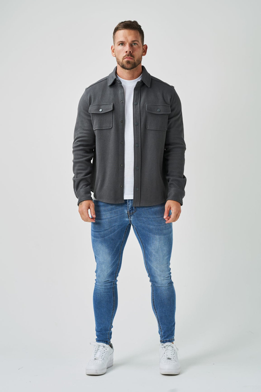 Legend London Shirt OVERSHIRT - DARK GREY