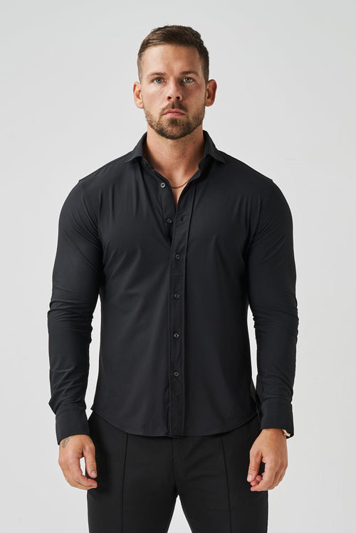 Legend London Shirt TECHNICAL SHIRT - BLACK