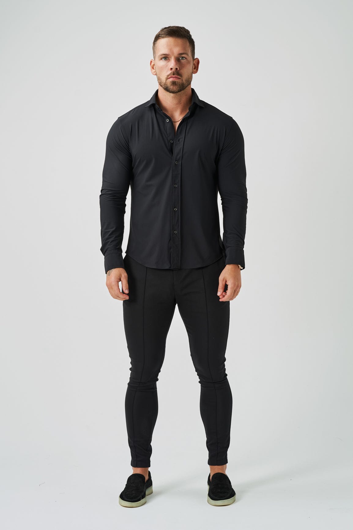 Legend London Shirt TECHNICAL SHIRT - BLACK