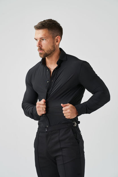 Legend London Shirt TECHNICAL SHIRT - BLACK