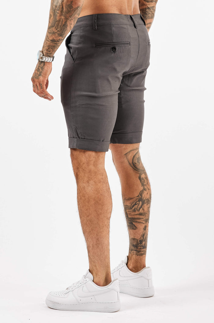 FLEX CHINO SHORT - DEEP GREY