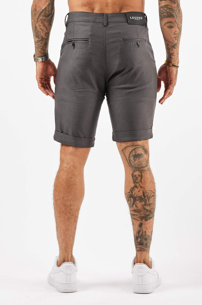 FLEX CHINO SHORT - DEEP GREY