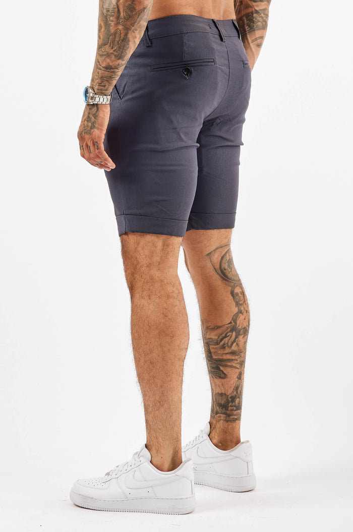 FLEX CHINO SHORT - LIGHT NAVY