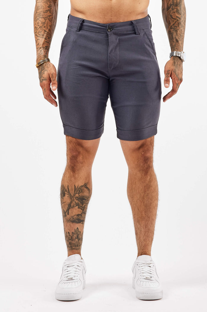 FLEX CHINO SHORT - LIGHT NAVY