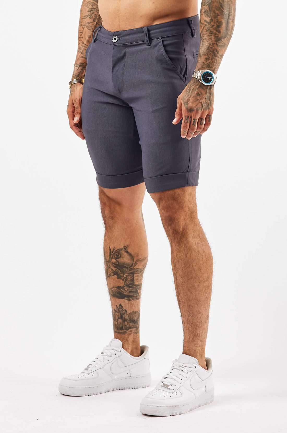 Legend London Shorts FLEX CHINO SHORT - LIGHT NAVY