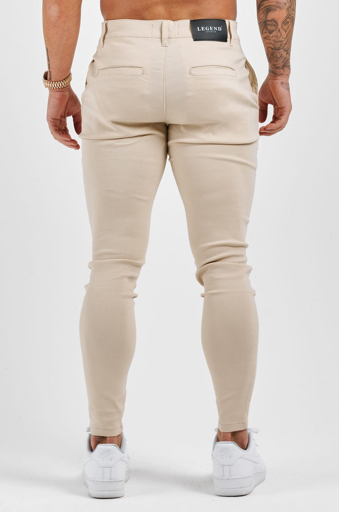 STRETCH COMFORT TROUSER - STONE