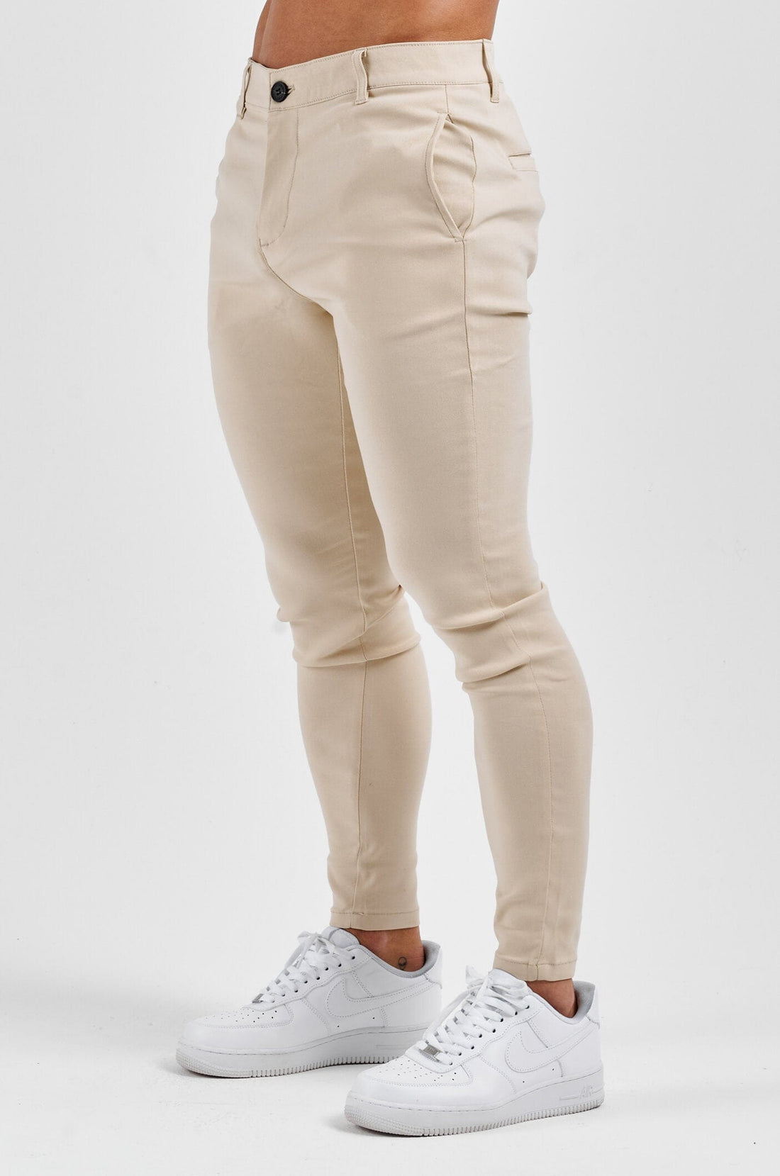 Legend London STRETCH COMFORT TROUSER - STONE